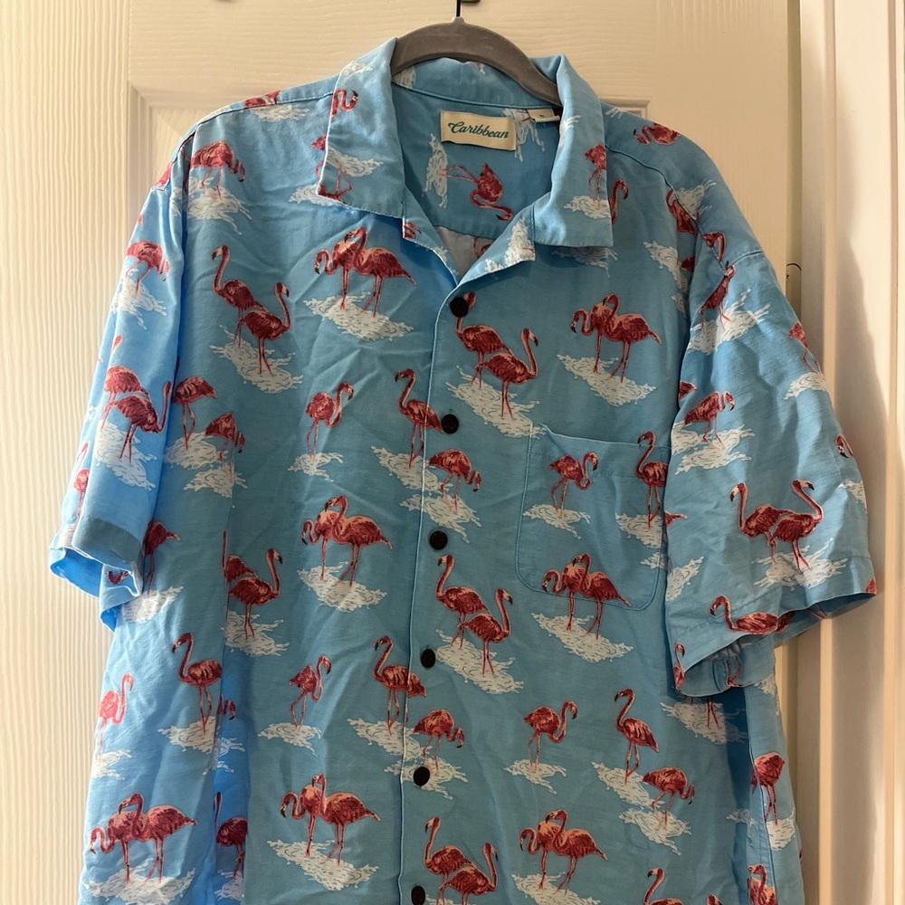 Flamingo Caribbean Men’s Shirt New